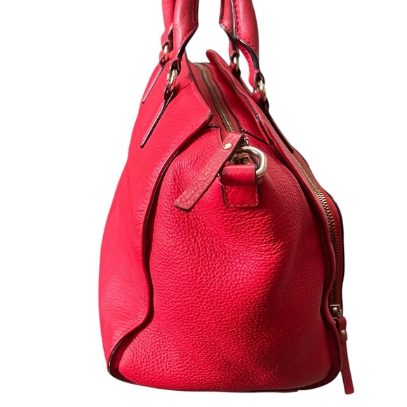 Kate Spade Baxter street Marian satchel in vibrant red leather - Picture 3 of 16